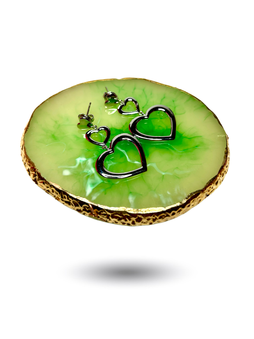 Brincos Double Heart - Imagem 3