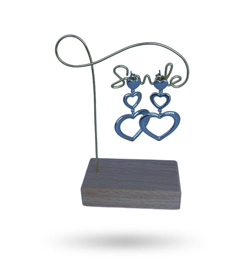 Brincos Double Heart - Imagem 2