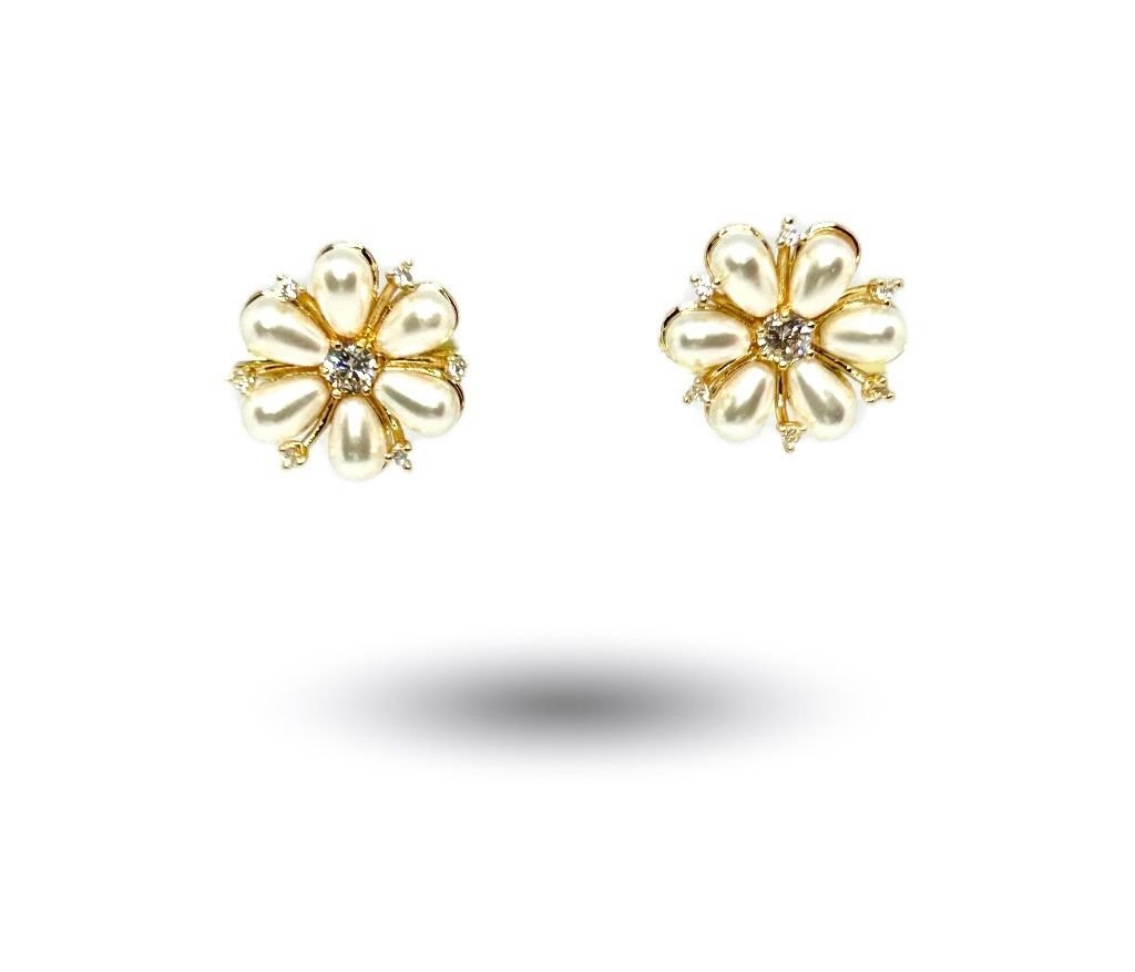 Brincos Daisy Pearl