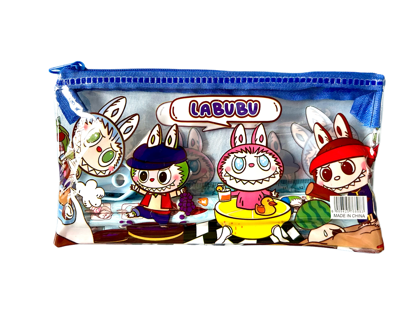 Estojo Com Kit Escolar Labubu - Imagem 3