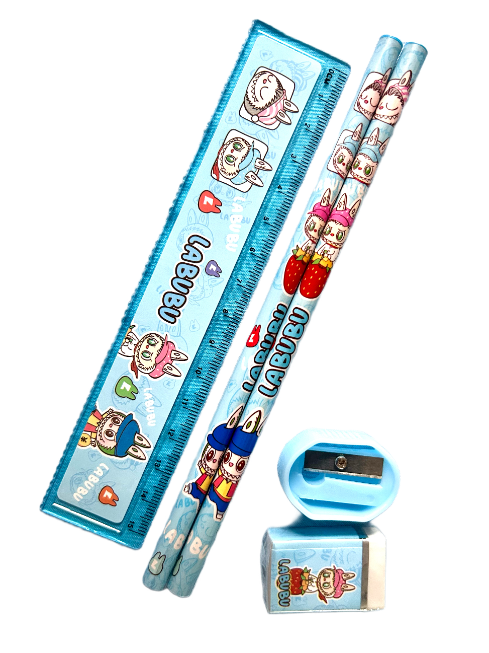 Estojo Com Kit Escolar Labubu - Imagem 4