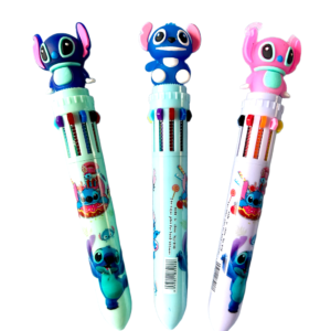 Caneta Esferográfica 10 Cores Lilo & Stitch
