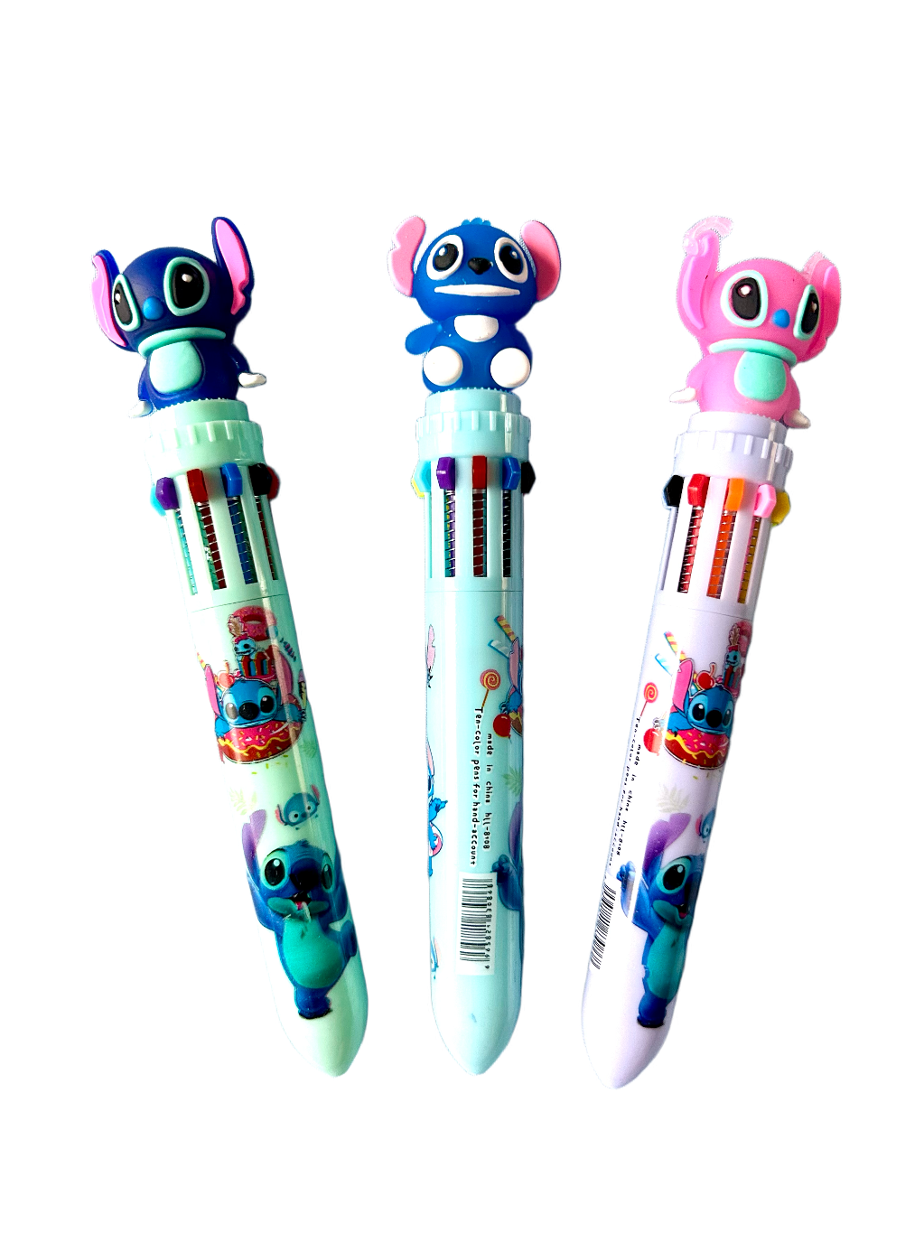 Caneta Esferográfica 10 Cores Lilo & Stitch