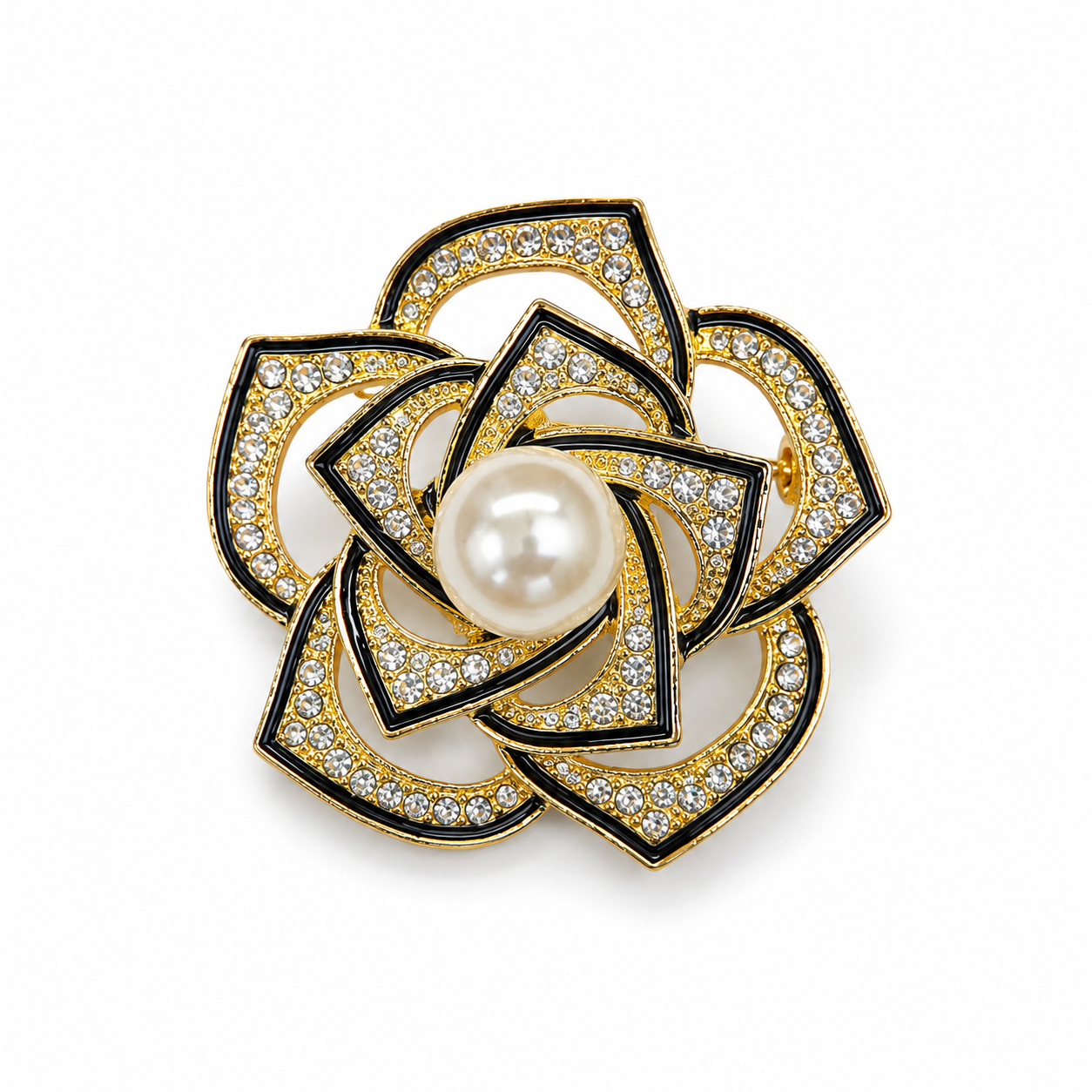 Broche Noir Perle