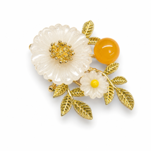 Broche Amber Fleur