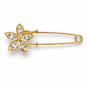 Broche Crystal Fleur